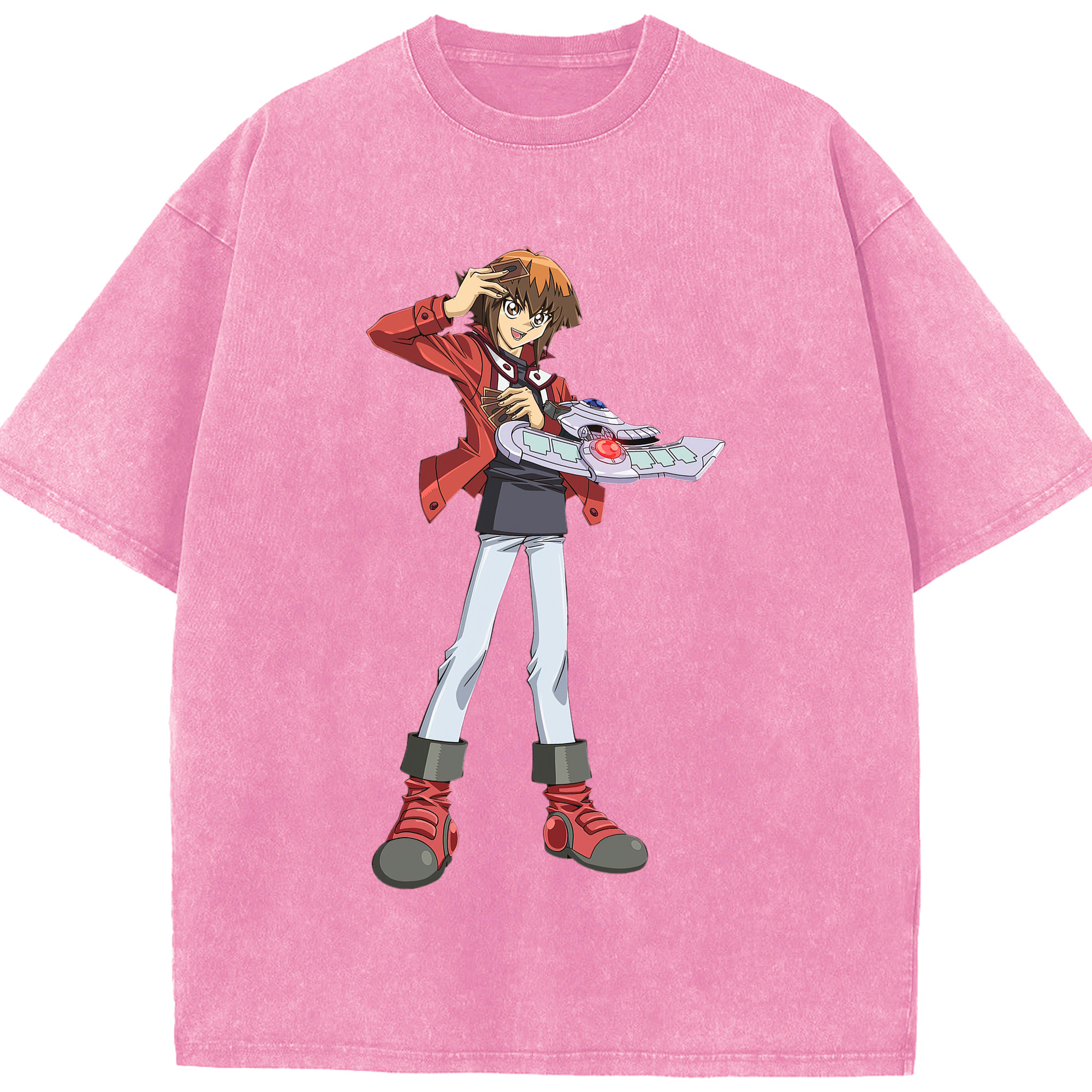 （画像用） 遊☆戯☆王 Yu-Gi-Oh! 綿100% ヴィンテージ風 半袖Tシャツ（フロントプリント）